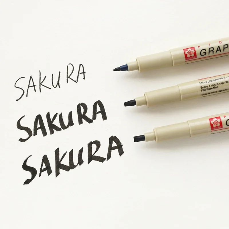 1 Piece Sakura Liner Pen Set Waterproof Black Fineliner Micron Design Sketch Drawing Artist Markers for School Supplies thumbnail 2