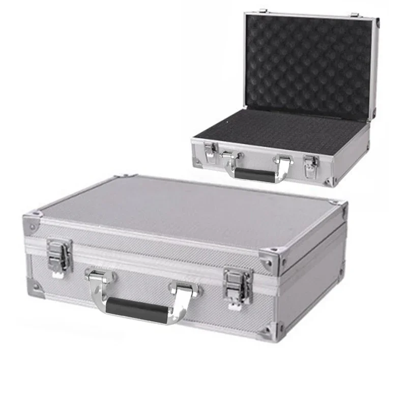 Toolbox Portable Tool Box Aluminum Instrument Case Equipment ToolBox Storage Box Suitcase Impact Resistant with Sponge thumbnail 2