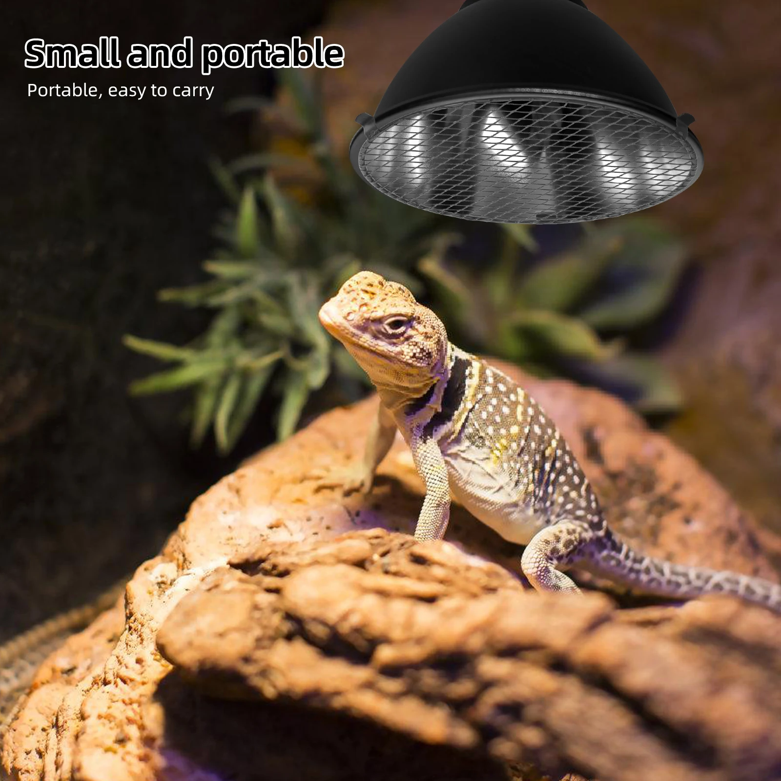 Reptile Lamp Mesh Cover Reptile Box Lamp Shield For Reptile Tank Heating Lamp Cover Reflective Heat Lamp Shade Mesh thumbnail 3