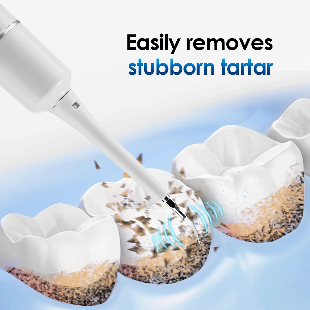 Electric Tooth Cleaner Waterproof Toothbrush Sonic Vibration Dental Scaler Plaque Calculus Tartar Remover With 5pcs Brush Heads thumbnail 5