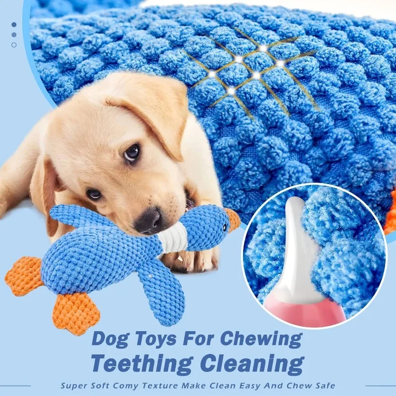 Cat Dog Toys for Aggressive Chewers Cats Dogs,Chew Squeak Toy Cats Dogs Interactive Plush Doll Pet Products thumbnail 2