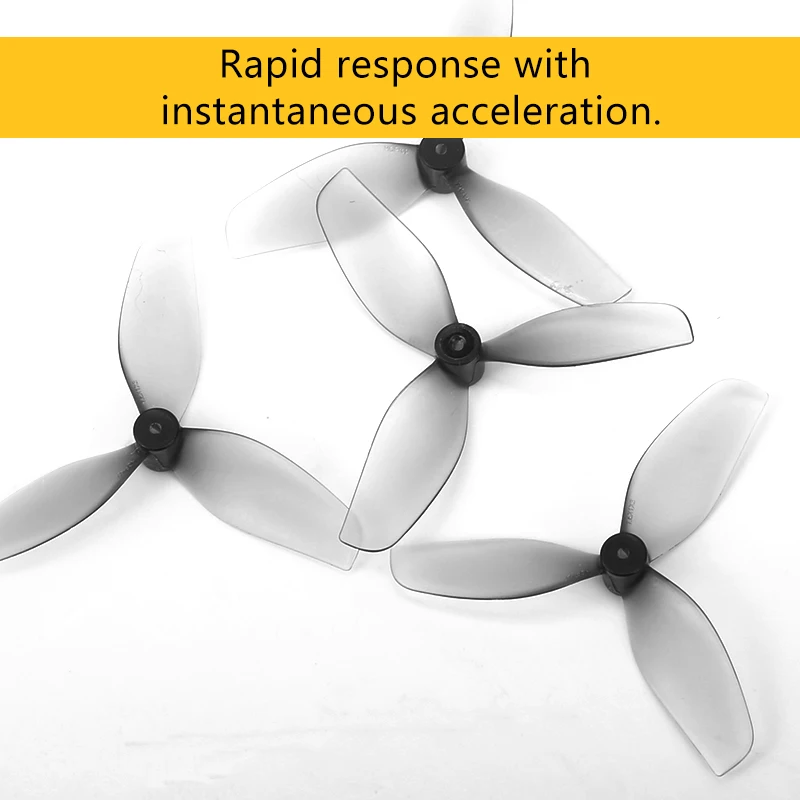 2/6/12Pairs HQProp 1.6X1X3 Propeller Ultralight Whoop Prop 40mm 1.6inch 1mm 3-Blade For RC FPV Freestyle Racing Drone Tiny Whoop thumbnail 4