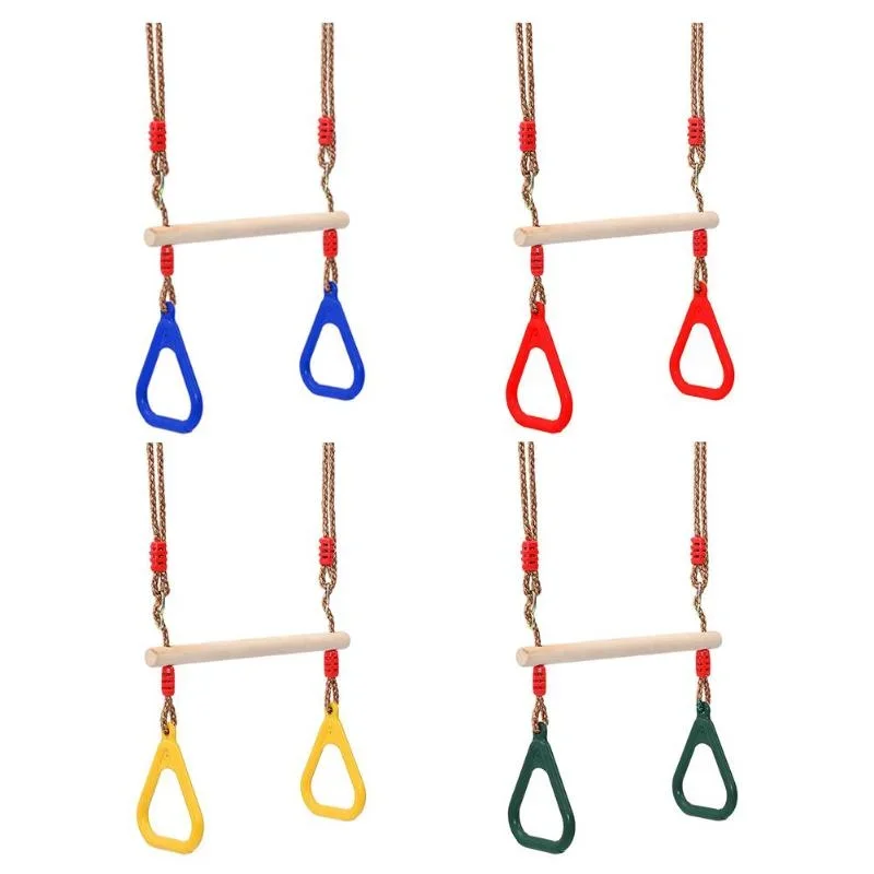 Kids Fitness Toys Adults Children Rings Swing Playground Flying Gym Rings Swing Flying Pull Up Sports Outdoor Indoor Gym Swing thumbnail 2