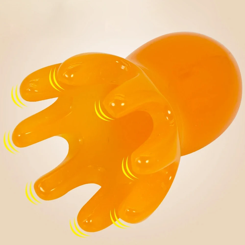 Resin Octopus Comb Cute Head Massager Hair Care Meridian Scraping Scalp Massage Acupuncture SPA Gua Sha Health Massage Tool thumbnail 5