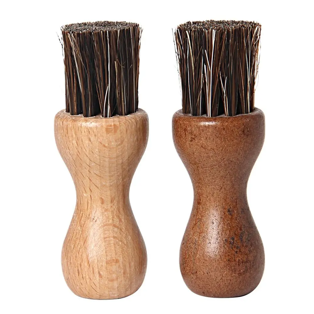 Wooden Handle Horsehair Shoe Care Brush Eco Friendly Multifunction Kitchen Cleaning Brush Dust Removal Durable Dish Brush thumbnail 3
