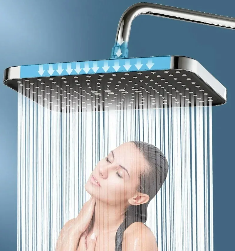 360 ° rotating water-saving shower head top spray pressurized shower head new 14 inch high-pressure shower head high flow thumbnail 2