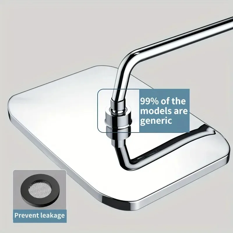 360 ° rotating water-saving shower head top spray pressurized shower head new 14 inch high-pressure shower head high flow thumbnail 4