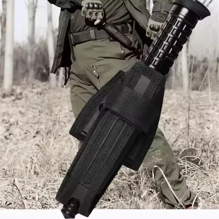 Baton Holder Belt Carry Case 360 Degree Rotation Baton Stick Holster Self Defense Safety Survival Kit Outdoor EDC Tool