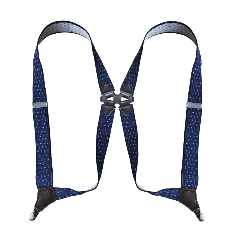 Men Suspenders 3.5cm Wide Elastic Belt Adjustable Braces X Back Shirt Clip Suspender Trouser Brace Straps Man Vintage Braces thumbnail 5