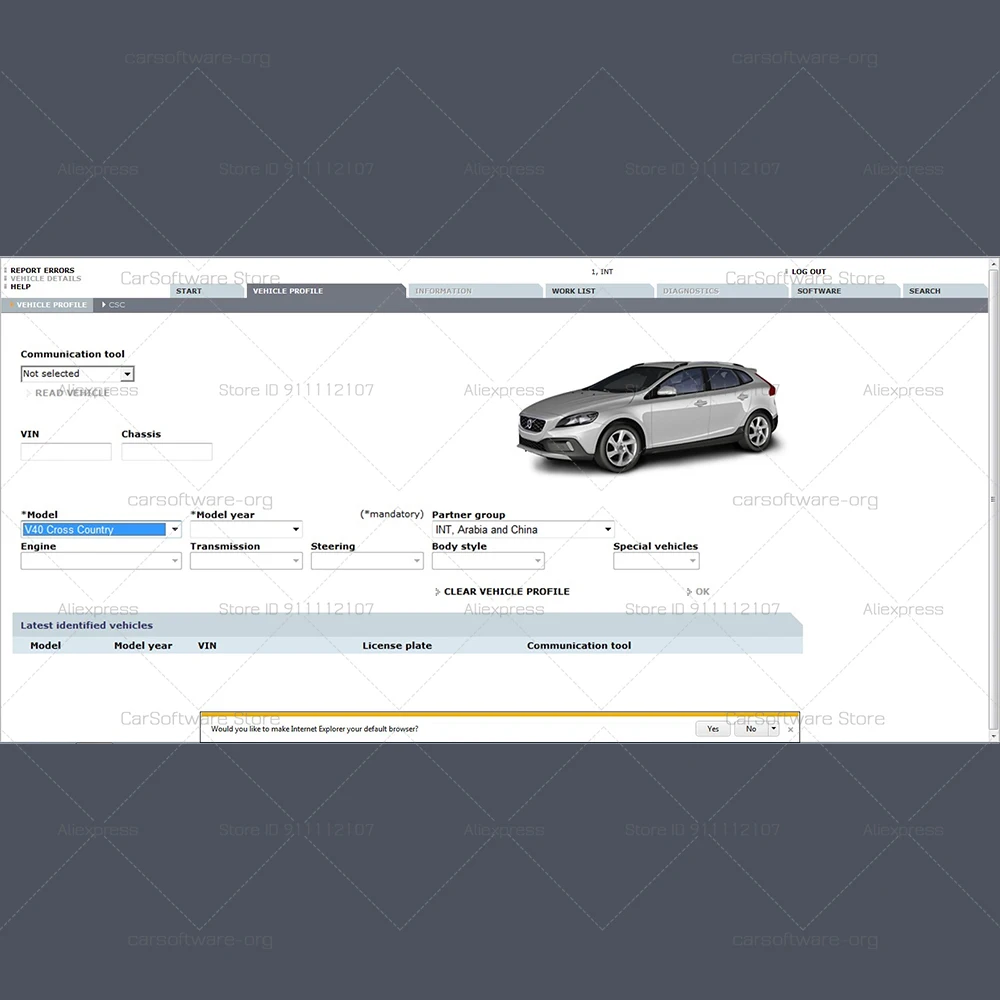Software VID/A 2014D for DIC/E diagnostic tools Electrical system Truck Brakes SRS Power transmission For Vo-lvo 1999-2014 Win 7 thumbnail 3