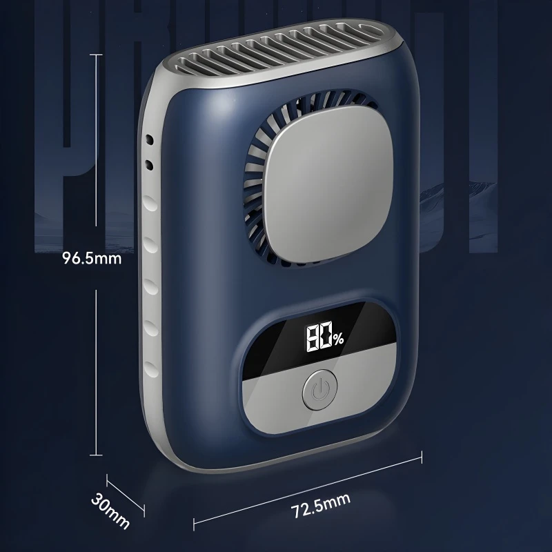 Summer Portable Waist-mounted Fan 3CM Ultrathin 4000mAh Clip on Strong Wind Small Fan Outdoor Work Neck Hanging Cooling Fan thumbnail 6