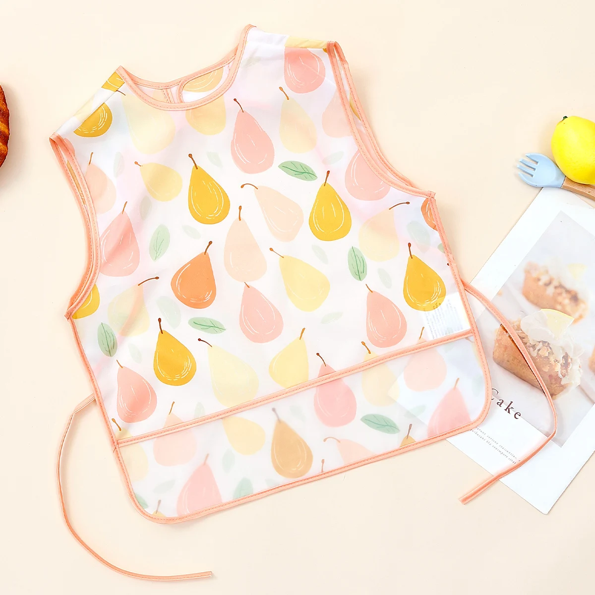 Kangobaby #My Soft Life# New Waterproof Baby Sleeveless Feeding Bib Fashion Full Body Cover thumbnail 2