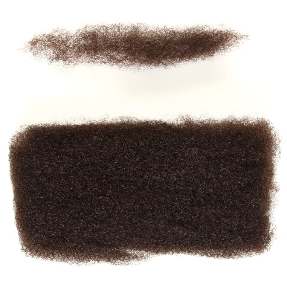 22 inch Brown Blonde QVR Afro Kinky Bulk Hair No Attachment Afro Curly Bulk Human Hair Remy Dreadlock Natural Color Braids Hair thumbnail 4