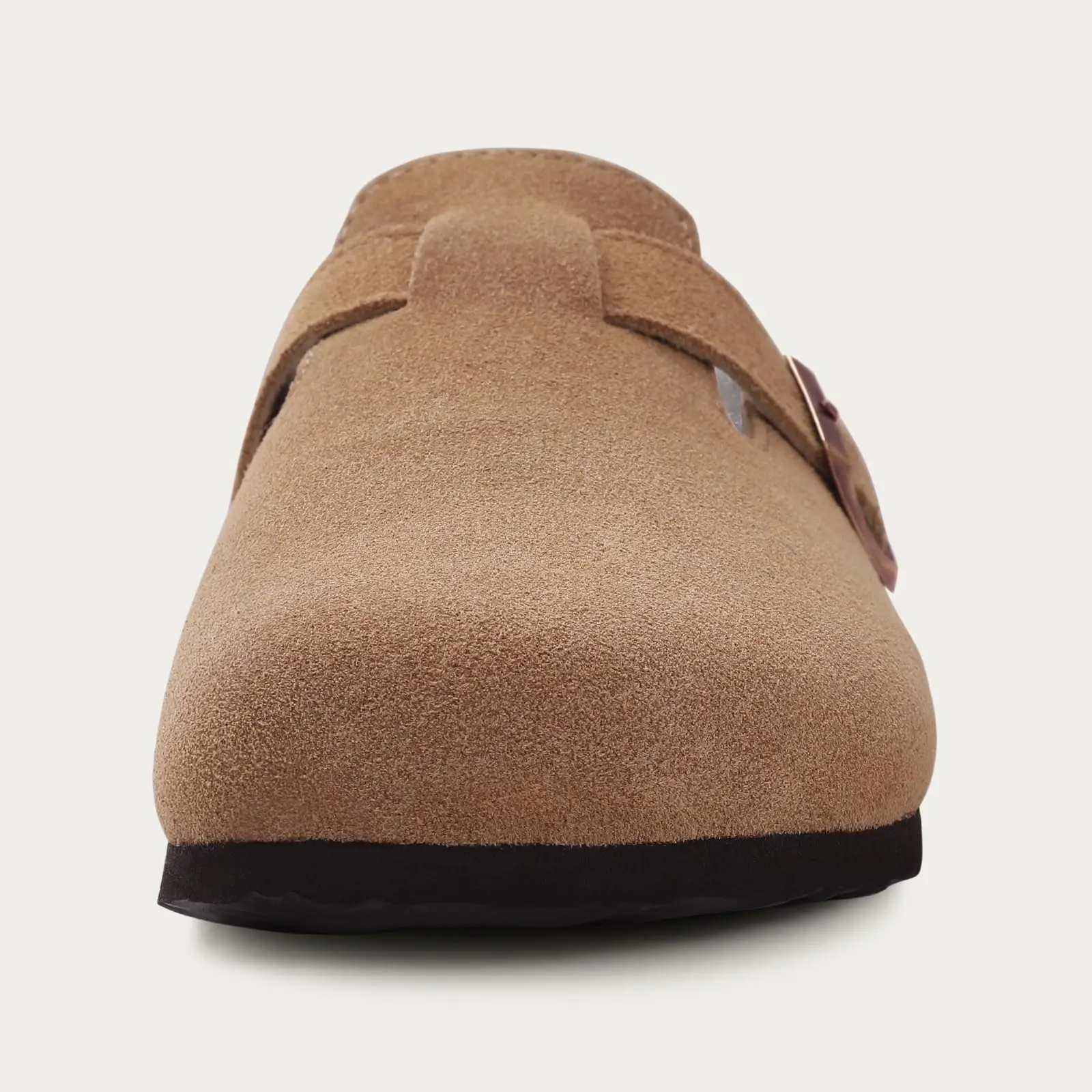 Goosecret Genuine Cow Suede Clogs for Women Men Clogs Soft Cork Footbed Mules Leisure House Shoes with Arch Support Beach Slides thumbnail 5