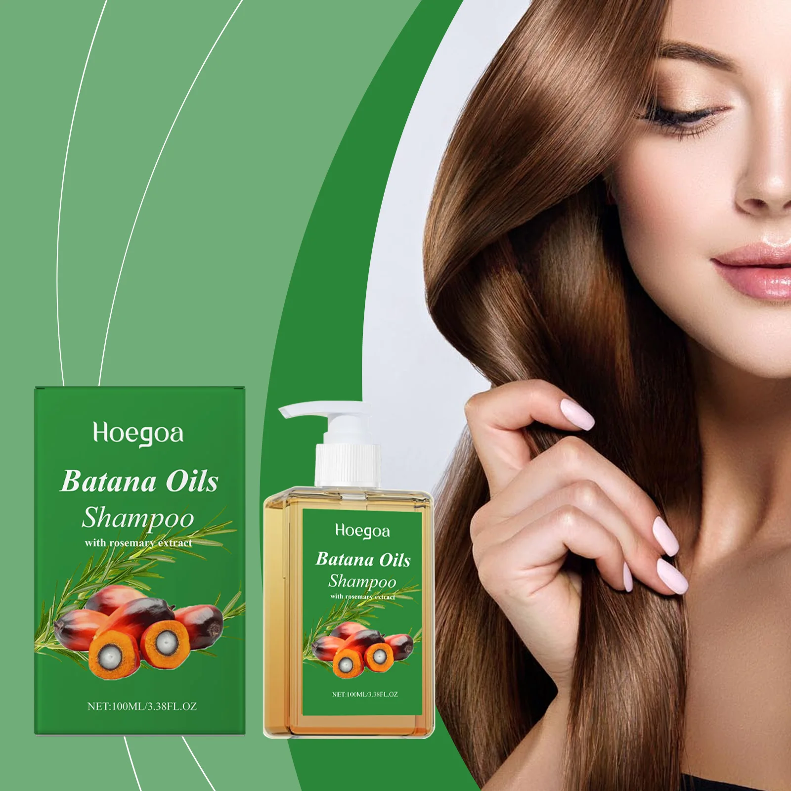 Hair Growth Shampoo With Batana Oil Repair Dry Damaged Hair Roots Strengthen Cleaning Scalp Grease Dirt Dandruff Removal Shampoo thumbnail 3