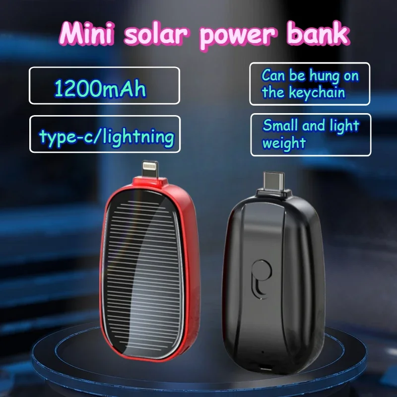 1200mAh Outdoor Portable Mini Comes with Wireless Mobile Power Supply Is Suitable for IPhone Huawei Apple Xiaomi Samsung thumbnail 3
