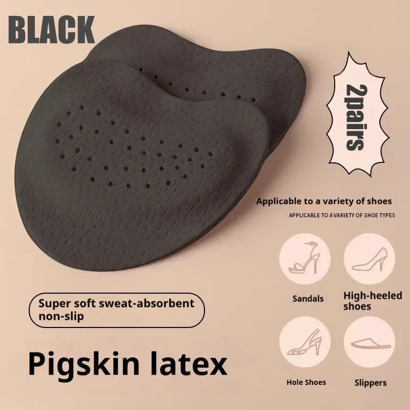 2Pairs Sandals Anti-slip Stickers Forefoot Pad Women High Heels Pain Relief Insert Insoles Toe Cushion Foot Care Shoes Pad thumbnail 6
