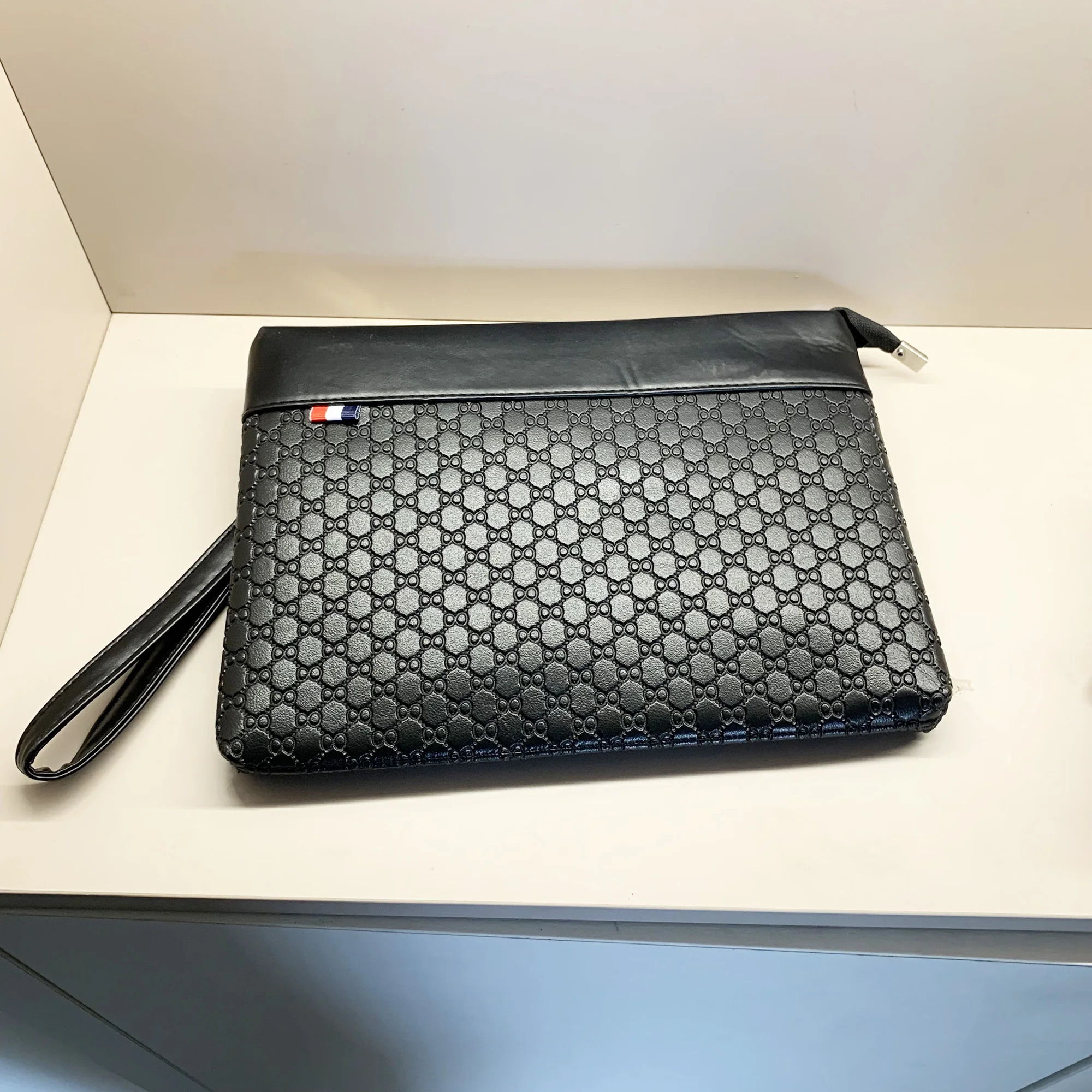 Luxury Designer Men's Clutch Bag High Quality PU Leather Day Money Pouch Casual Male Passport Cardholder Case Phone Handbag thumbnail 3