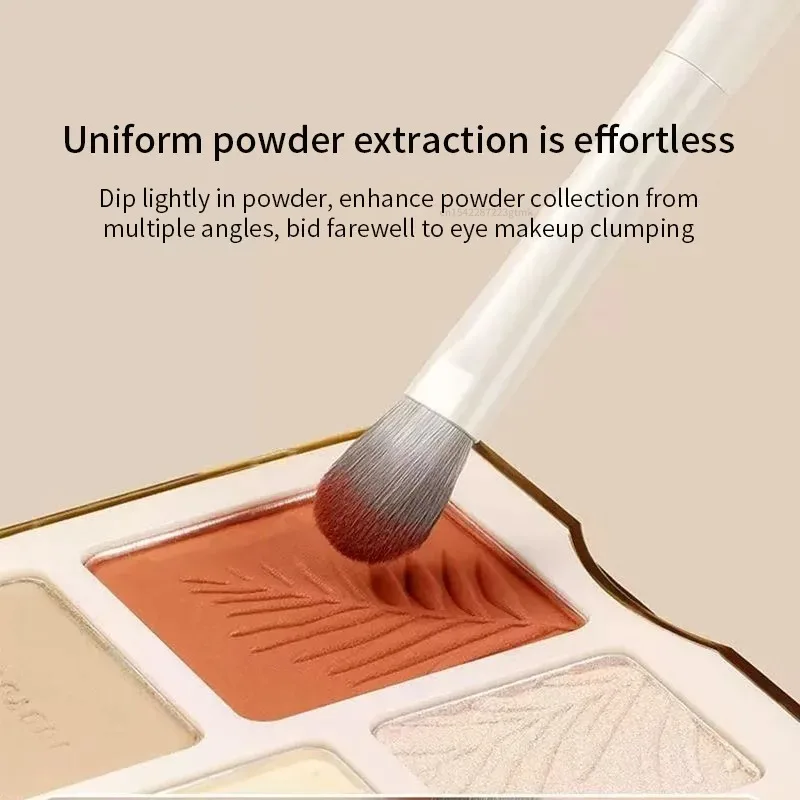 5/8/10Pcs Natural Eye Makeup Brushes Set Detail Eyeshadow Brush Makeup Brush White Ultra Soft Eyeshadow Eyeliner Makeup Tool thumbnail 4