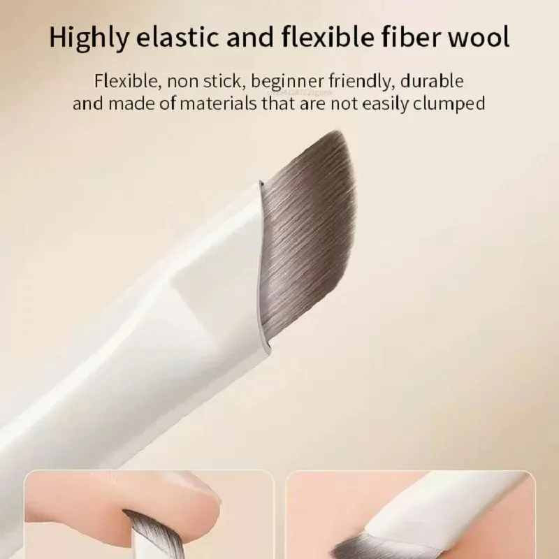 5/8/10Pcs Natural Eye Makeup Brushes Set Detail Eyeshadow Brush Makeup Brush White Ultra Soft Eyeshadow Eyeliner Makeup Tool thumbnail 5