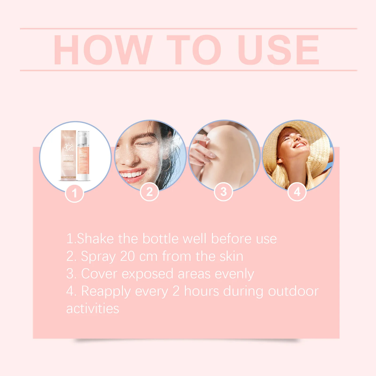 Refreshing Sunscreen Spray Body Sun Block Isolation Mist Long Lasting UV Protector Summer Outdoor Brightening Moisturizer Serum thumbnail 6