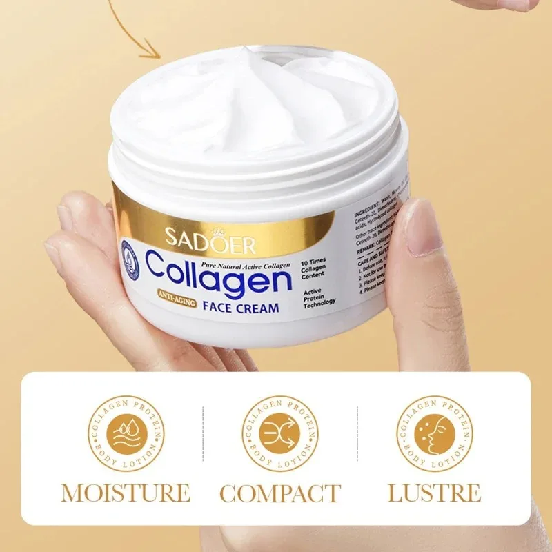 SADOER Collagen Skin Care Kit Eye Cream&Moisturizing Face Cream Anti Dark Circles Anti-aging Moisturizing skincare Skin Care Set thumbnail 6