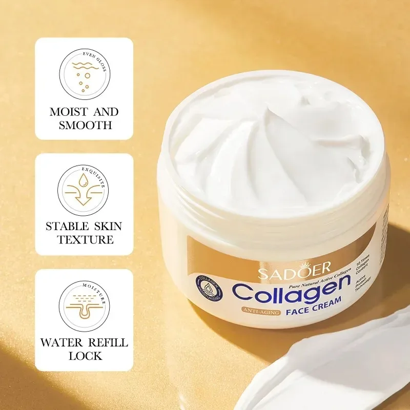 SADOER Collagen Skin Care Kit Eye Cream&Moisturizing Face Cream Anti Dark Circles Anti-aging Moisturizing skincare Skin Care Set thumbnail 4