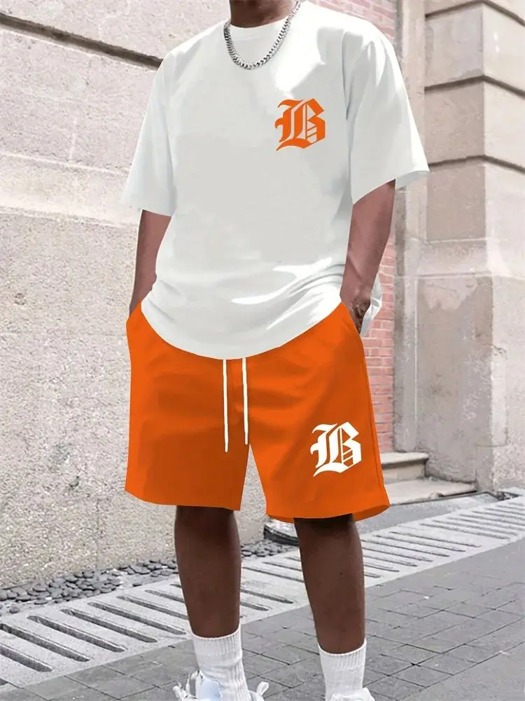 2025 Summer New Men's Casual Set 3D printed sportswear summer streetwear outdoor shorts set thumbnail 4
