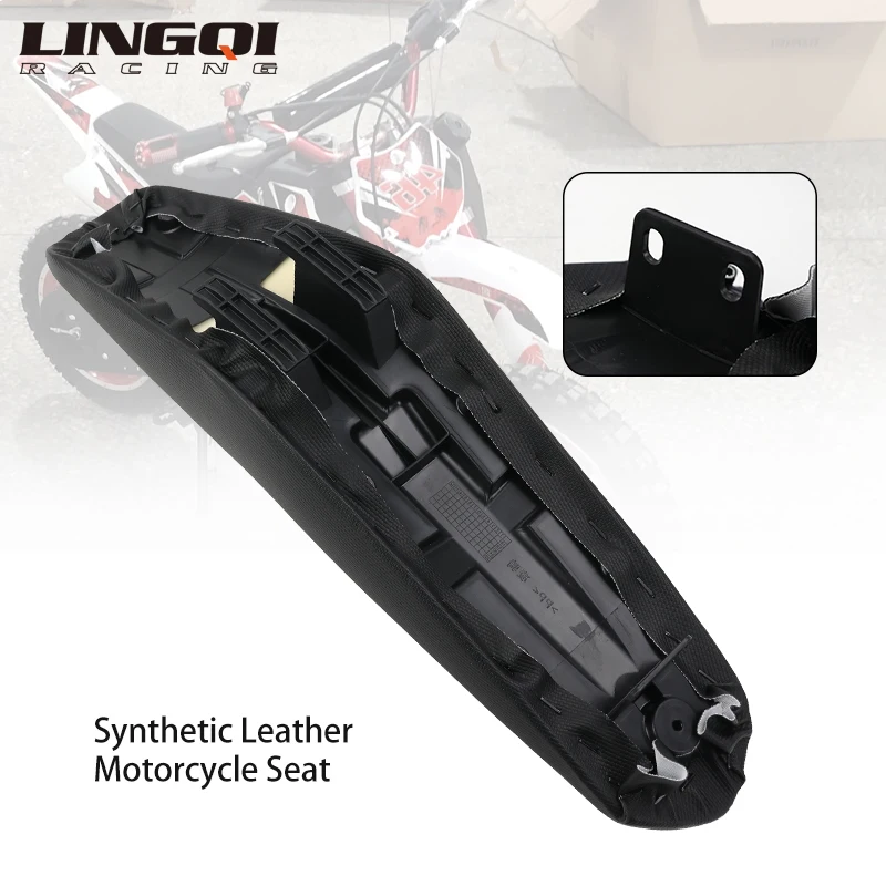 LINGQI RACING Seat Saddle Non-Slip Foam Cushion Motorcycles Seats For 49cc Mini Motocross Kids Dirt Pit Bike Enduro Off Road