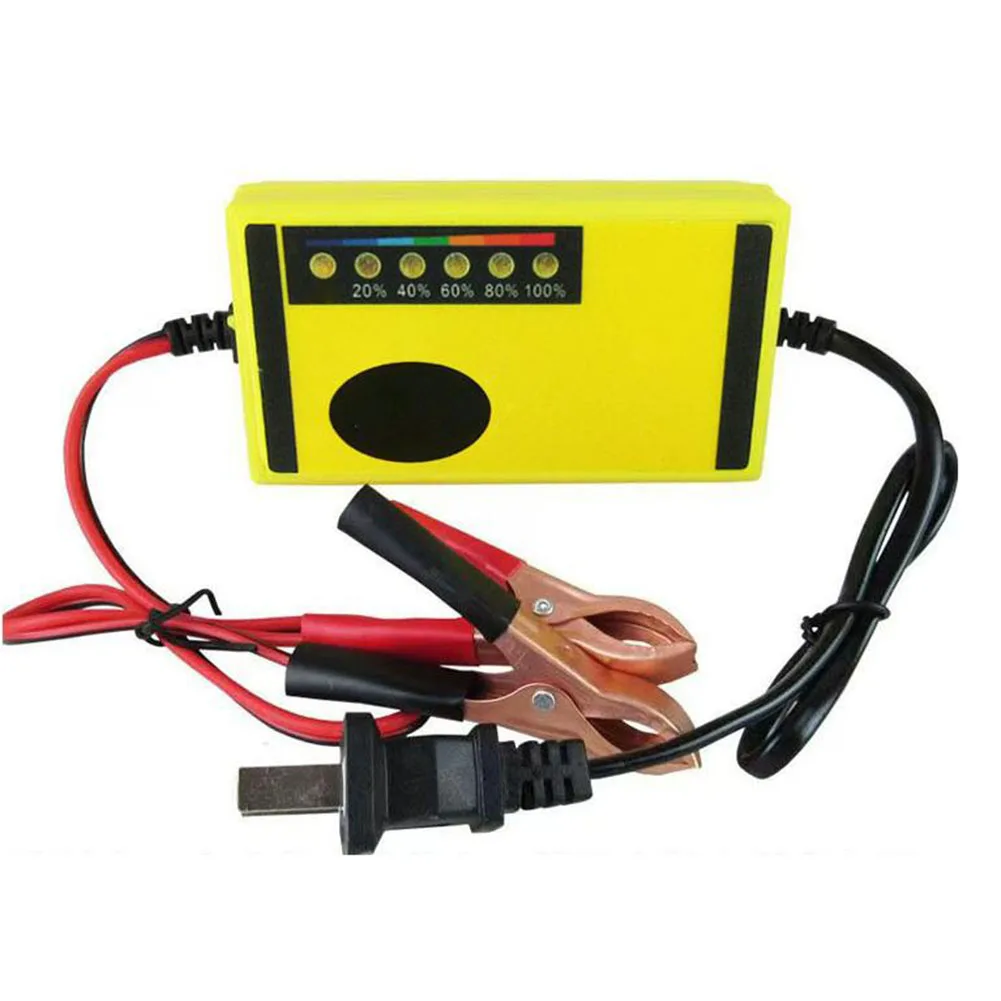 12V 2A Car Battery Charger Fast Charging Wet Dry-Lead Acid Battery LED Display Motorcycle Truck Battery Charger thumbnail 4