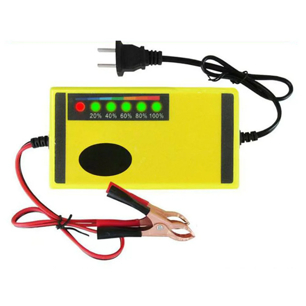 12V 2A Car Battery Charger Fast Charging Wet Dry-Lead Acid Battery LED Display Motorcycle Truck Battery Charger thumbnail 2