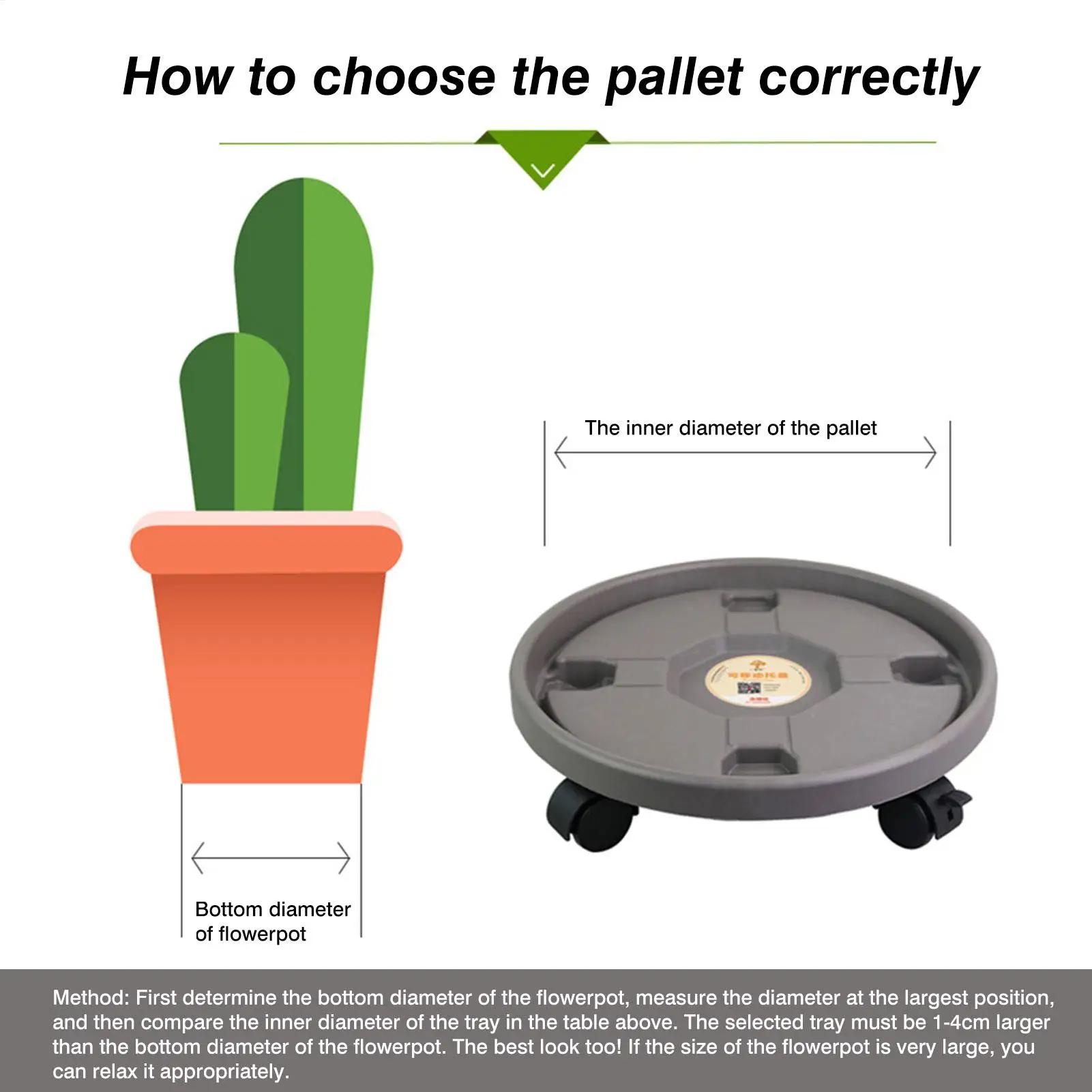 Flower Pot Stand Plant Saucer Pot Round Potted Plant Stand Removable Flower Pot Tray Tree Planter Stand Mobile flowerpot holder thumbnail 4