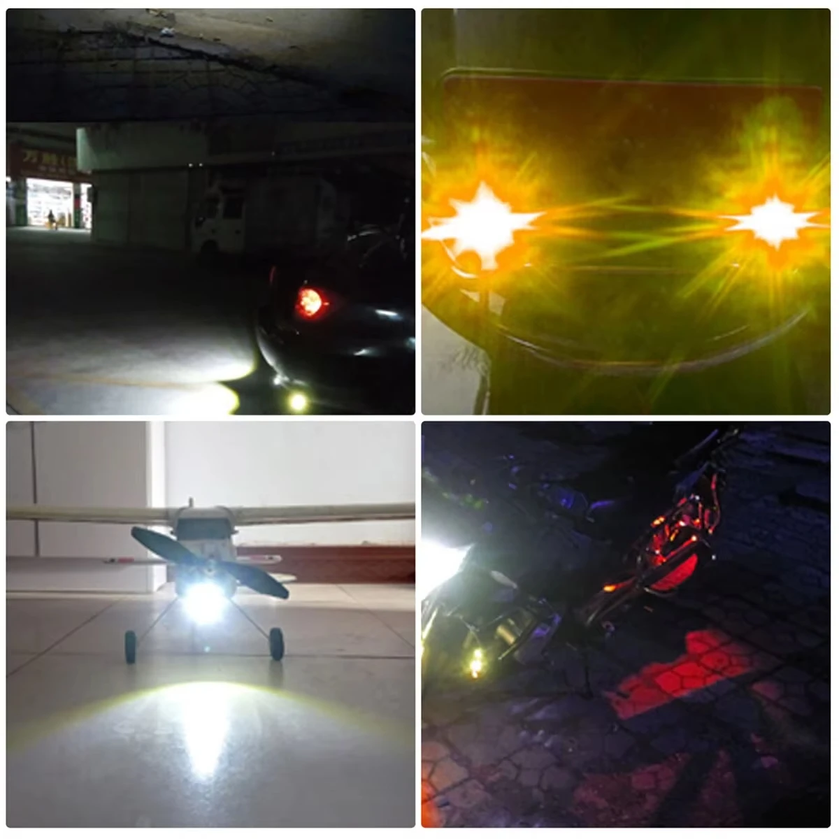 2PCS Motorcycle LED Eagle Eye Light Turn Signal Indicator Super Bright Led Motorbike Auto Rear Tail Brake Lamp Fog Driving Light thumbnail 6