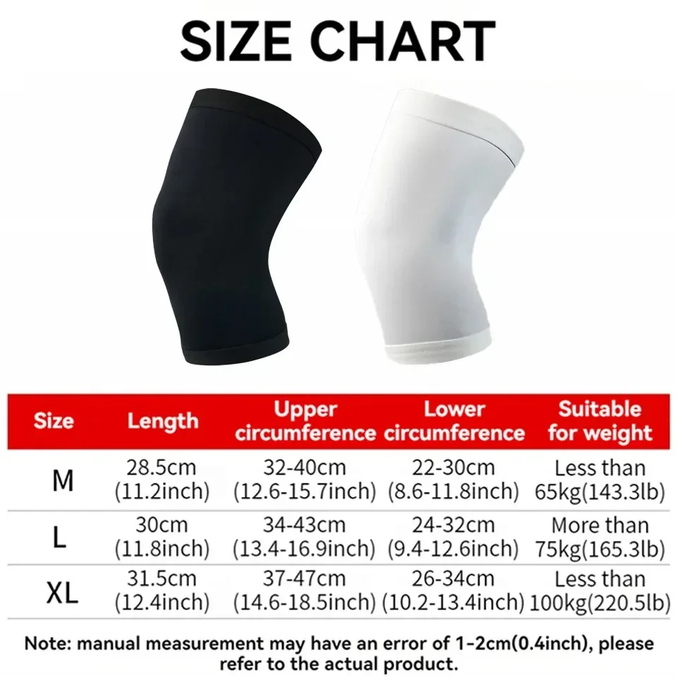 1Pcs Basketball Sports Knee Pads Elastic Knitted Compression Leg Warmers Outdoor Running Cycling Mountaineering Men Women thumbnail 5