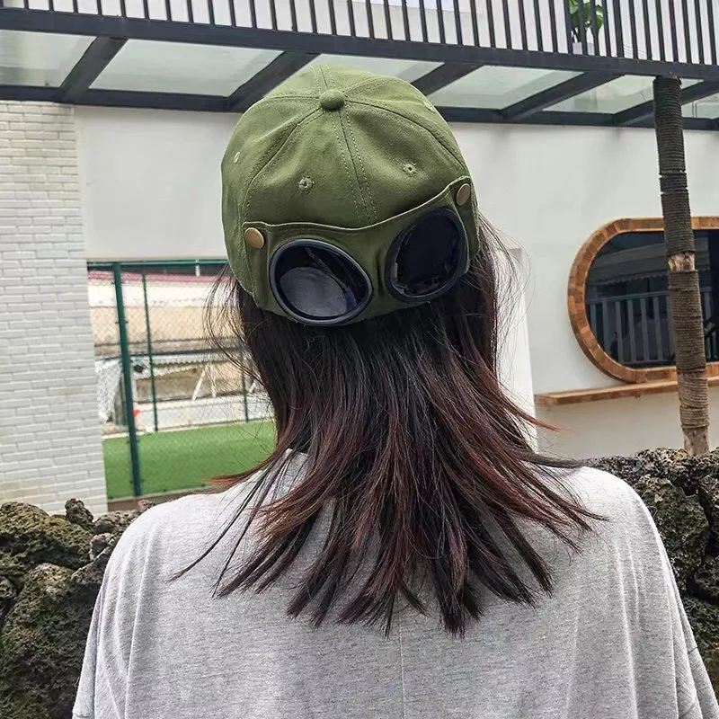 New Fashion Aviator Hat Summer Personality Glasses Baseball Cap Female Unisex Sunglasses Male Cap Baseballcap Boys Cap thumbnail 4