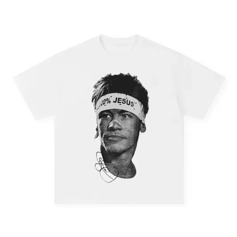 Neymar American Football Star Printed Short Sleeved T-shirt for Men and Women Casual Plus Size T-shirt Fashionable Sports Print