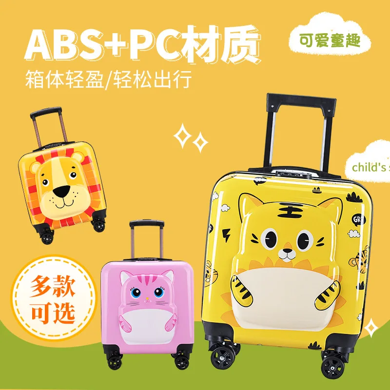 Children's Suitcase 18-inch Universal Wheel Children's Trolley Case Cute Cartoon Password Suitcase thumbnail 2