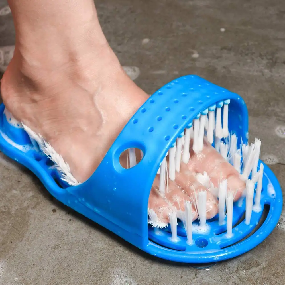 1-4pcs Shower Foot Cleaner Foot Washing Brush Remove Dead Skin With Suction Cup For Bathing Hotels Slippers Home Bathroom Tools thumbnail 5