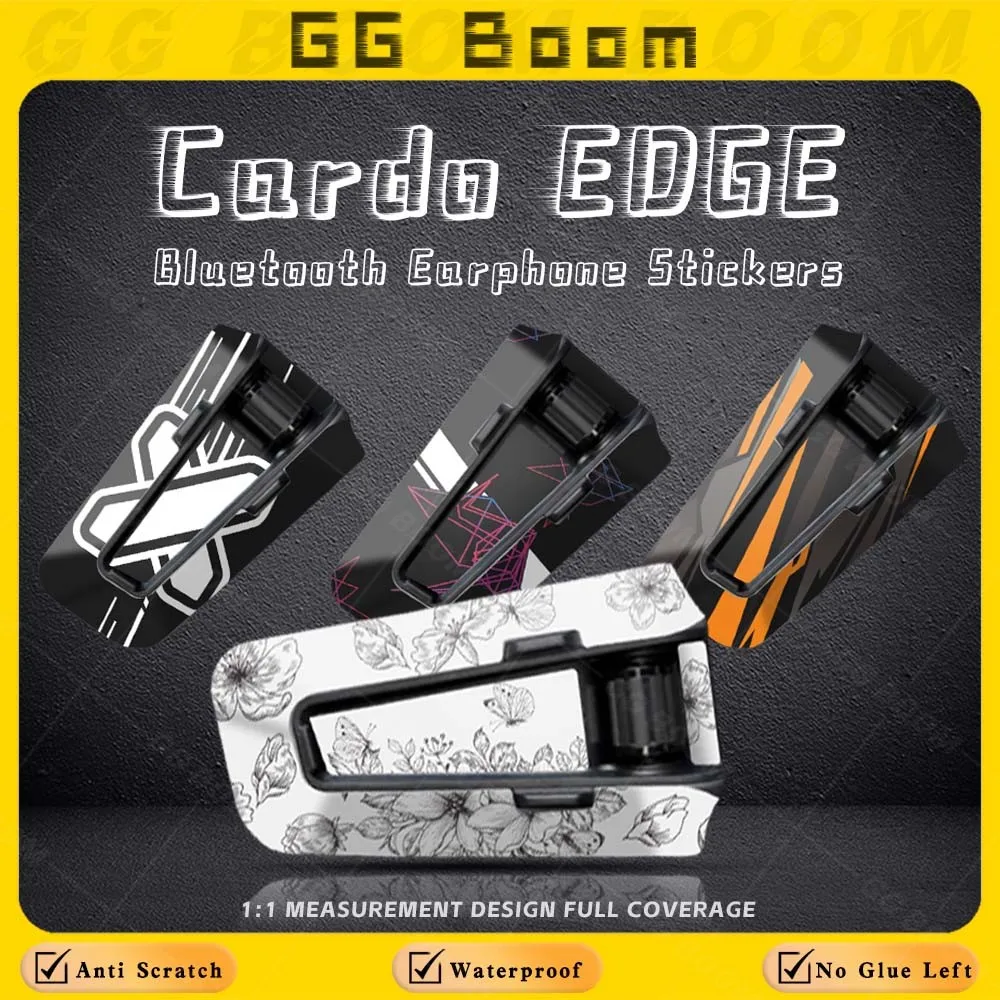 For Cardo EDGE cardo edge Motorcycle Bluetooth Headset Sticker Earphone Protection Decals Scratch-Resistant Waterproof