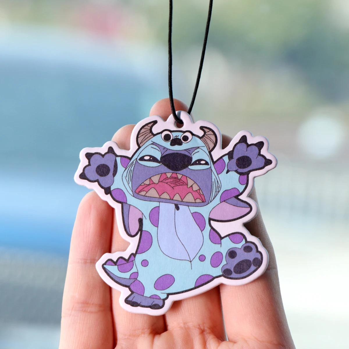 Cute Stitch Fragrant Paper Auto Interiors Cartoon Car Fragrance Cupboard Bedroom Air Freshener Hangings Solid Perfume Gifts thumbnail 3