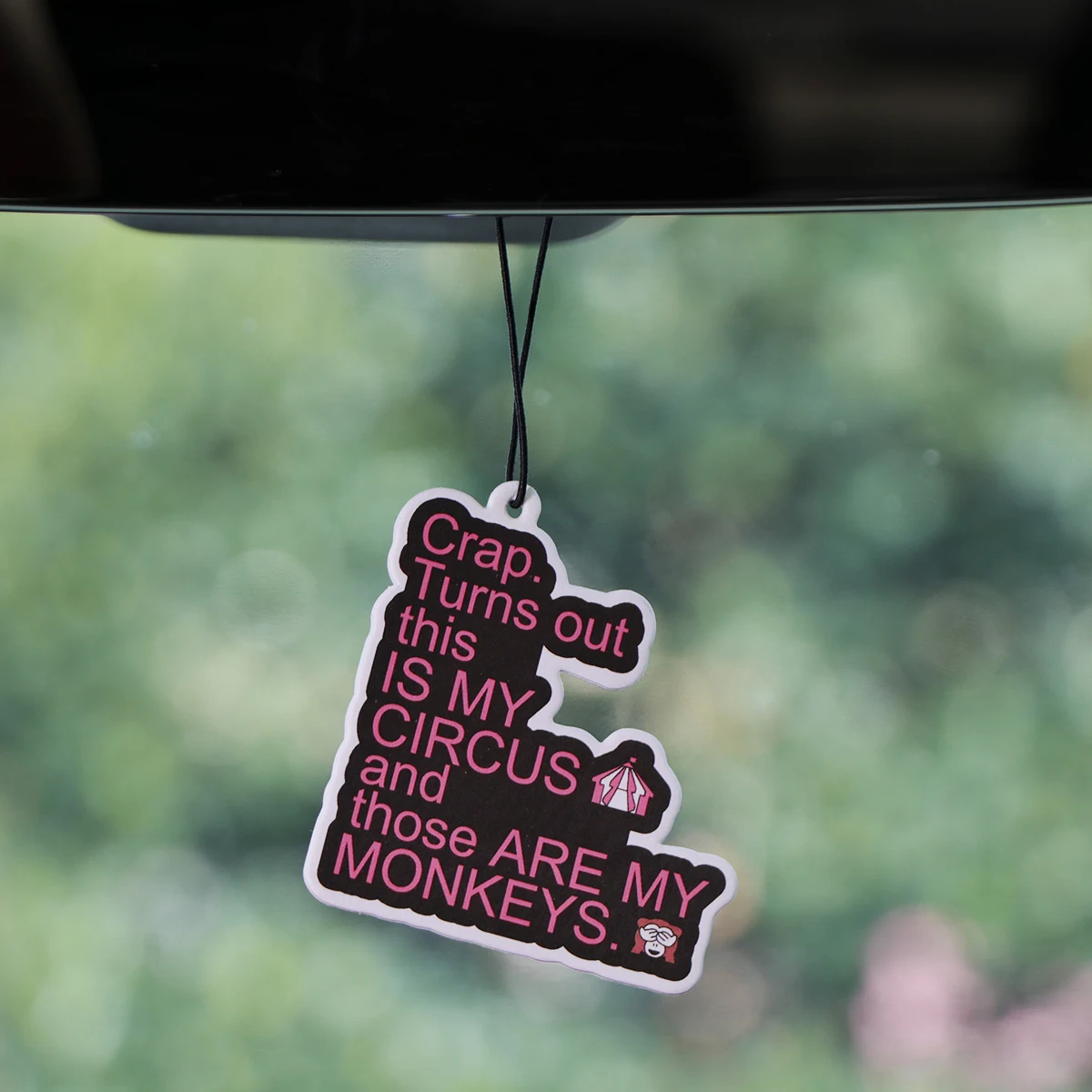 Quote Phrase Word Fragrant Paper Auto Interiors Colorful Car Fragrance Cabinet Bedroom Air Freshener Hangs Solid Perfume Gifts thumbnail 2