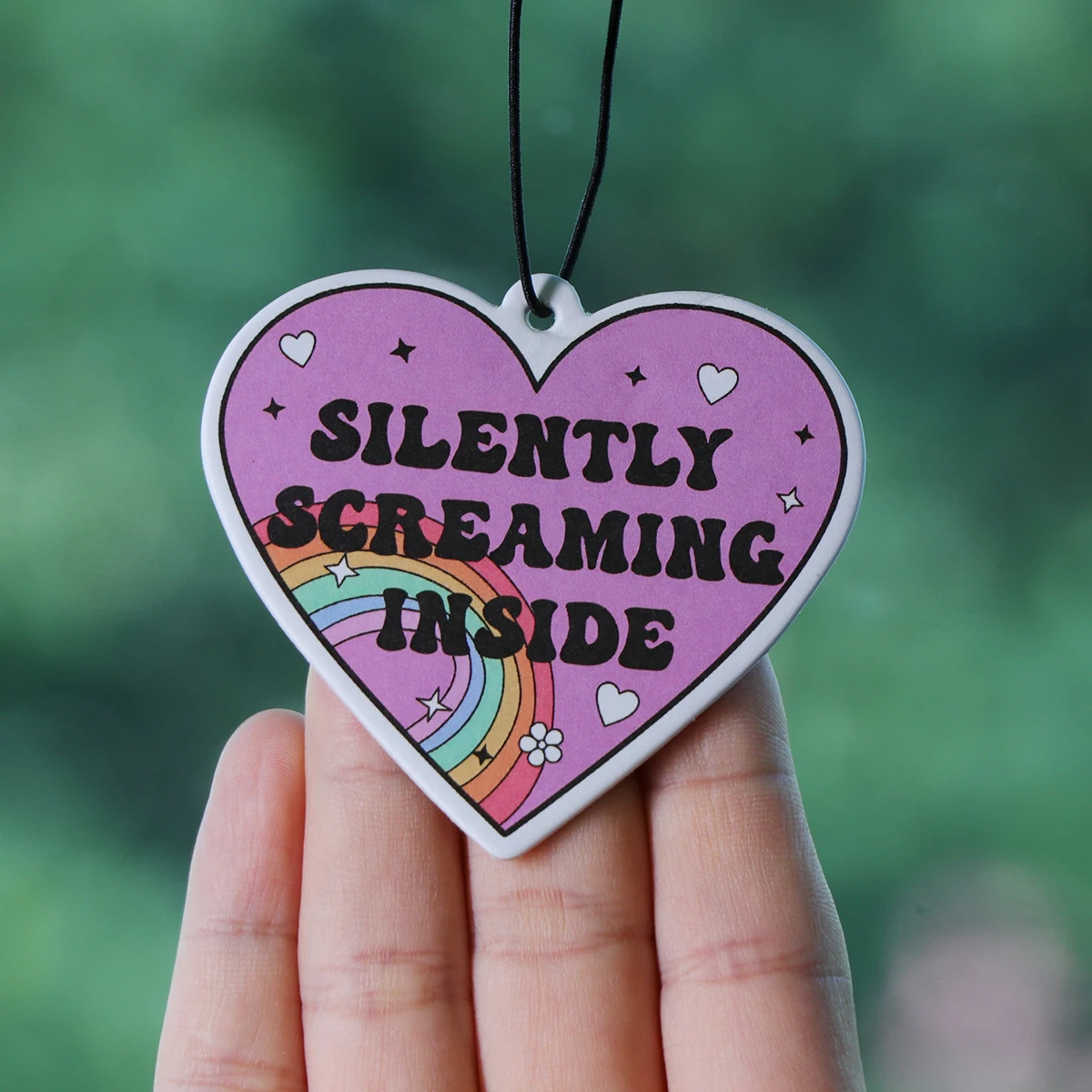 Quote Phrase Word Fragrant Paper Auto Interiors Colorful Car Fragrance Cabinet Bedroom Air Freshener Hangs Solid Perfume Gifts thumbnail 3