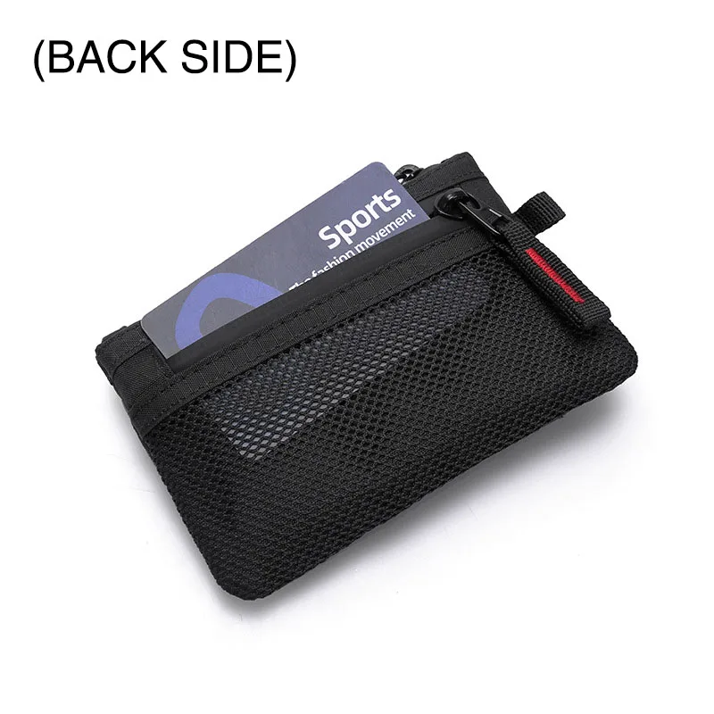 Zipper Rfid Wallet Mini Coin Purse Women Men's Nylon Short Wallet Retro Key Card Holder Small Money Bag Trend Youth Mini Handbag thumbnail 4
