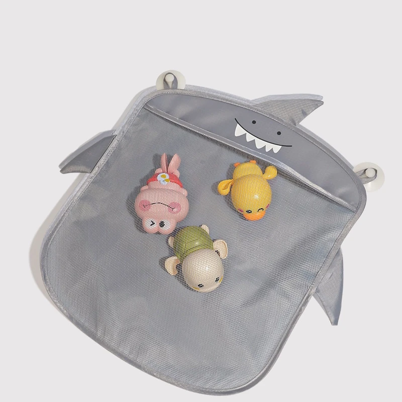 Mesh Baby Bath Toy Storage Bags Sucker Design Baby Bath Organizers for Bathtub Toys Cartoon Animal Cloth Sand Toys Storage Net thumbnail 2