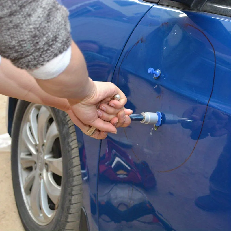 Dent Repair Puller Kit, Universal T Bar Repair Paintless Dent Repair Puller, Dent Removal Kit thumbnail 2