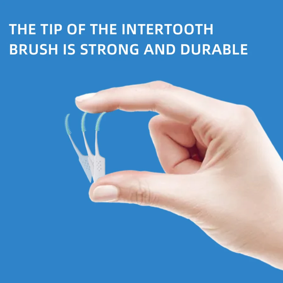 150Pcs/box Interdental Brush Soft Rubber Teeth Cleaning Tools Dental Cleaning Between Teeth Toothbrush Oral Hygiene Care Tools- thumbnail 4
