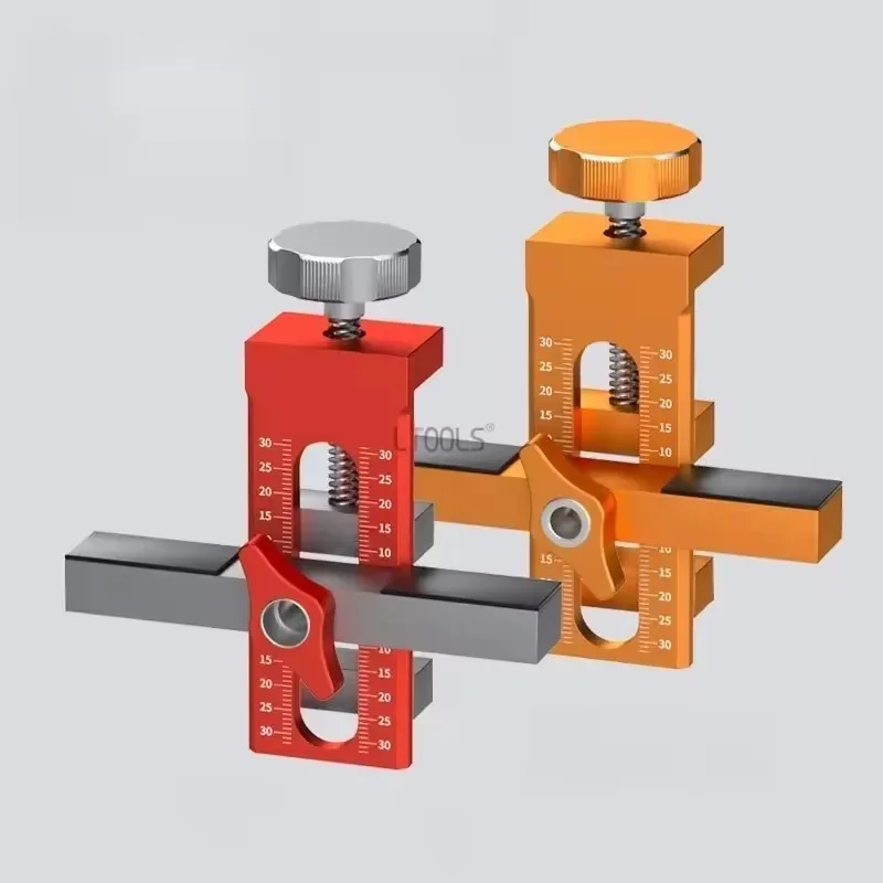 2 in 1 Cabinet Door Installation Positioner, 6/8/10mm Rebounder Punched Mounting Jig Wardrobe Cabinet Door Panel Installation thumbnail 2