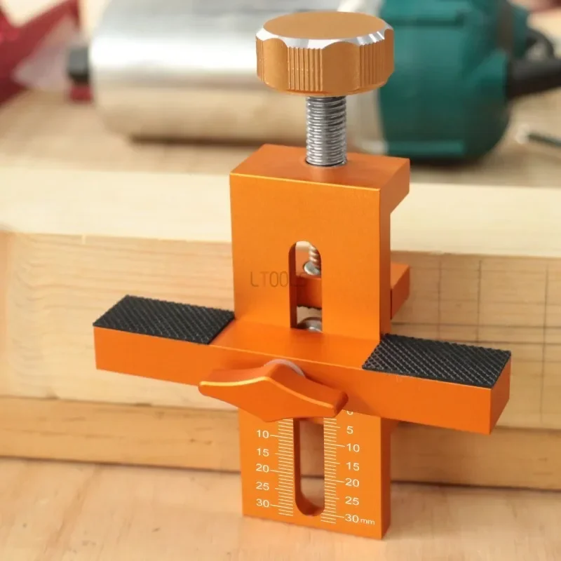 2 in 1 Cabinet Door Installation Positioner, 6/8/10mm Rebounder Punched Mounting Jig Wardrobe Cabinet Door Panel Installation thumbnail 4
