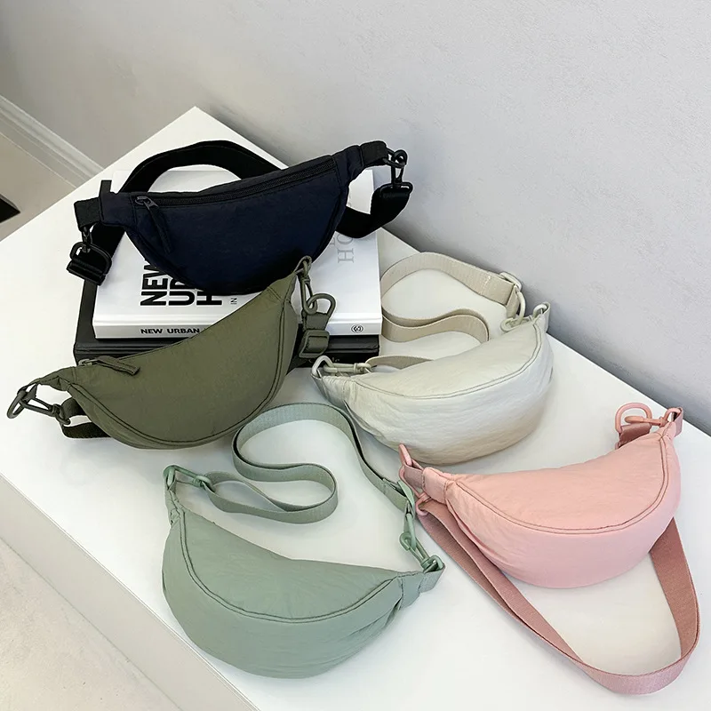 New Mini Women's Nylon Shoulder Bag Casual Sports Female Hobos Crossbody Bags Fashion Female Fanny Pack Purse Handbags thumbnail 4