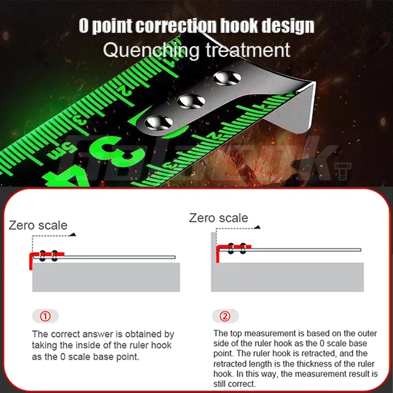 3/7.5/10/5M Meters Tape Measure Toughbuilt Measuring Tape Construction Tape Measure Site Measuring Construction tools Instrument thumbnail 5